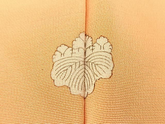 平和屋着物■上質な色無地　流水地紋　赤香色　正絹　逸品　BAAX3622yc