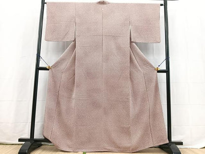 平和屋着物■上質な小紋　作家物　小花尽くし　暈し染め　正絹　逸品　BAAX3800yc