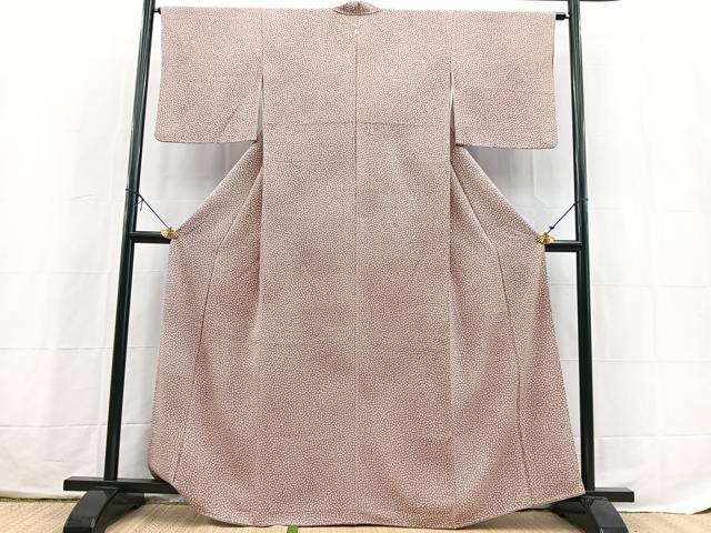 平和屋着物■上質な小紋　作家物　小花尽くし　暈し染め　正絹　逸品　BAAX3800yc