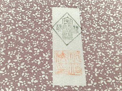平和屋着物■上質な小紋　作家物　小花尽くし　暈し染め　正絹　逸品　BAAX3800yc