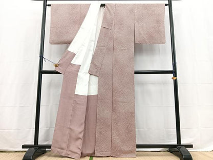 平和屋着物■上質な小紋　作家物　小花尽くし　暈し染め　正絹　逸品　BAAX3800yc