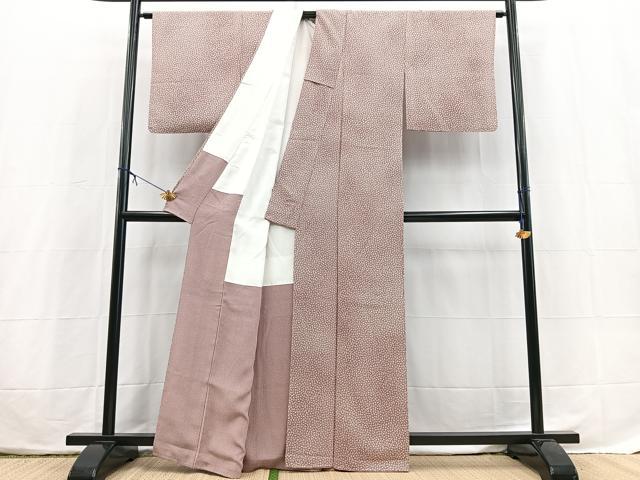 平和屋着物■上質な小紋　作家物　小花尽くし　暈し染め　正絹　逸品　BAAX3800yc