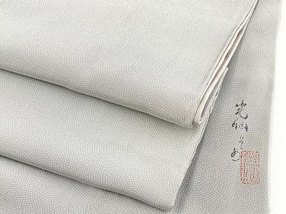 平和屋着物■江戸小紋　作家物　鮫小紋柄　暈し染め　正絹　逸品　BAAX3815yc