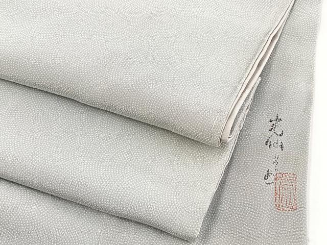 平和屋着物■江戸小紋　作家物　鮫小紋柄　暈し染め　正絹　逸品　BAAX3815yc
