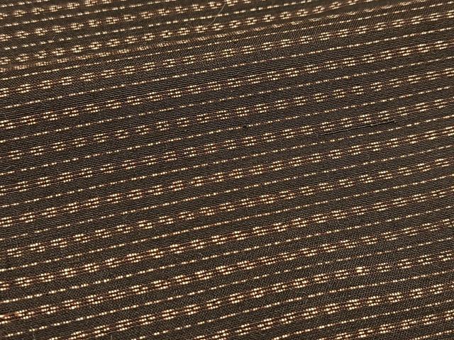 平和屋着物■男性　紬　横段文　正絹　逸品　BAAX3810yc