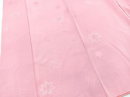 平和屋着物●上質な小紋　地紋起こし　楓地紋　正絹　逸品　BAAX3940yc