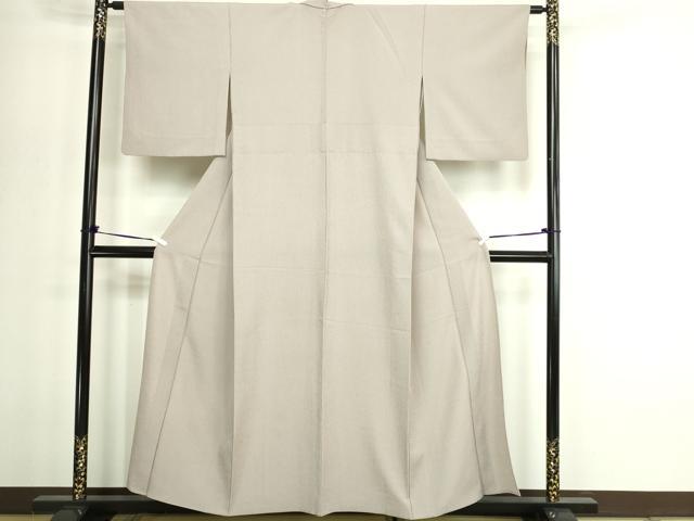平和屋着物▽洗える最高級着物　＜英＞はなぶさ謹製　小紋　単衣　縞　洗える着物　DABG9557sf