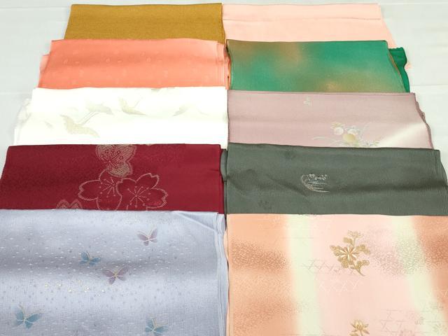 平和屋着物★和装小物　帯揚げ10枚セット　丹後ちりめん　正絹　逸品　DABG6241xg