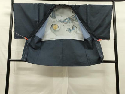 平和屋着物■男性　本場大島紬　アンサンブル　100亀甲　総詰め　証紙付き　正絹　逸品　DABG7690ya
