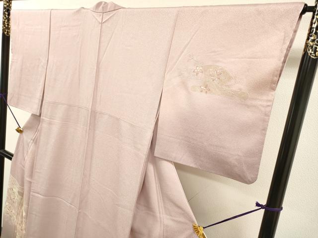 平和屋着物▼中国三大刺繍 スワトウ刺繍 汕頭刺繍 総刺繍 訪問着 吉祥霞地紙花文 暈し染 正絹 逸品 DABG5314fe