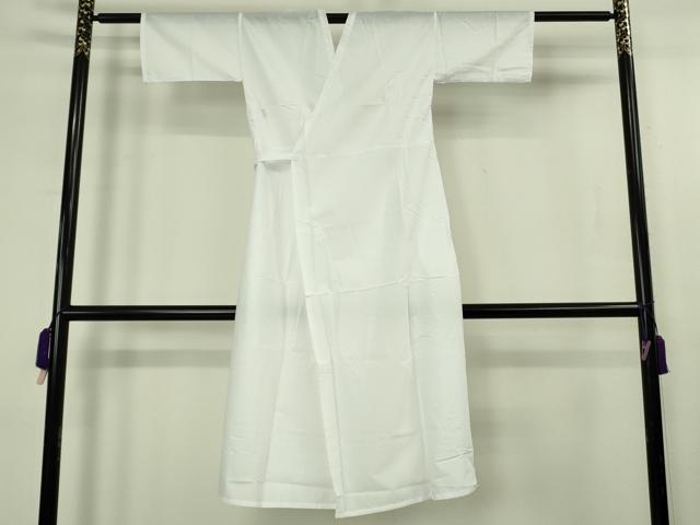 平和屋着物∴極上　夏物 浴衣・小紋兼用 肌襦袢・兵児帯(深紫色)3点セット レース　花唐草文　スカイグリーン色　逸品　新品　DZAB10554kh6