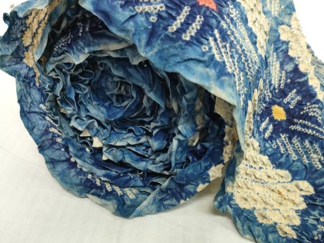 平和屋着物＊夏物　有松鳴海絞り　浴衣　反物　着尺　湯のし前　格子　証紙付き　綿　逸品　未使用　DABH2015zzz