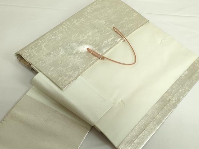 平和屋着物◎つけ帯　重ね山　金銀糸　引箔　正絹　逸品　DABH0080op