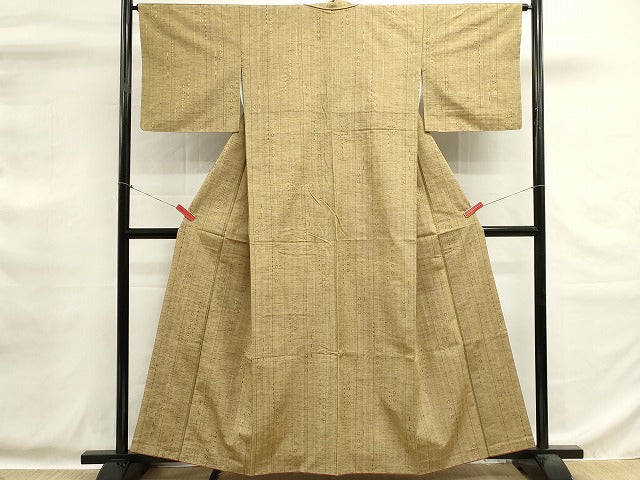 平和屋着物■上質な紬　間道　正絹　逸品　DABG6973cd
