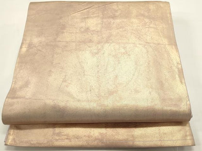平和屋着物◎六通柄袋帯　変わり格子　金糸　引箔　正絹　逸品　DABH1534cd