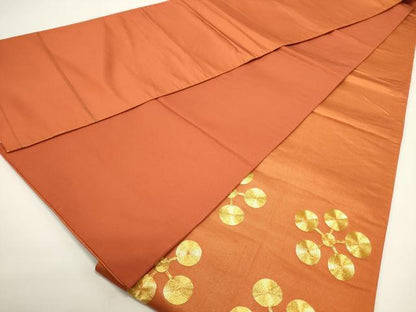 平和屋着物◎太鼓柄袋帯　総刺繍　駒刺繍　梅鉢　正絹　逸品　DABH1535cd
