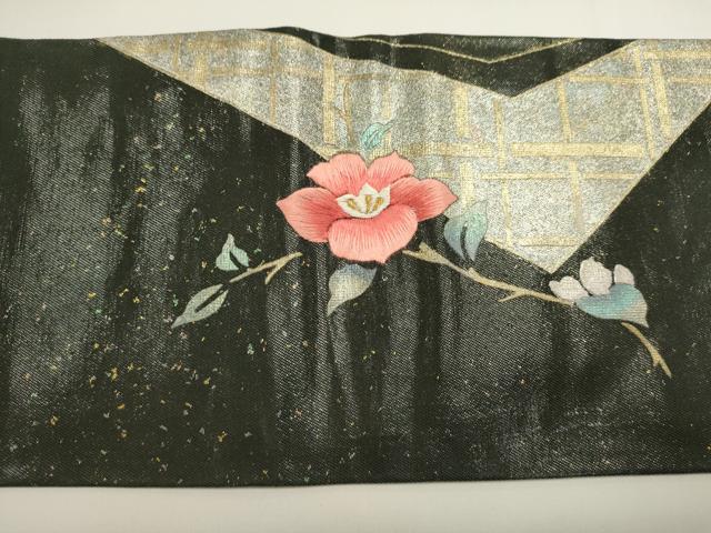 平和屋着物◎九寸名古屋帯　刺繍　螺鈿　金銀糸　正絹　逸品　DABH1542cd