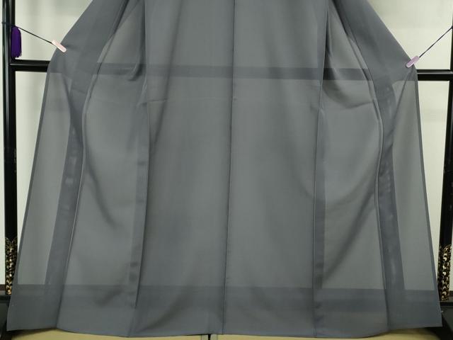 平和屋本店＊極上　夏物　京都祇園の老舗　ぎをん齋藤　色無地・長襦袢セット　絽　藍墨茶色　たとう紙付き　逸品　未使用　DZAB6316kh6