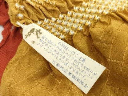 平和屋着物●和装小物　帯締め・帯揚げセット　中抜き絞り　斜線文　逸品　未使用　DABH2067zzz