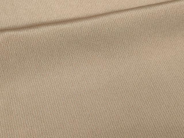 平和屋着物▽江戸小紋　単衣　万筋　薄柿色×薄鼠色　両面染め　正絹　逸品　DABG9710sf