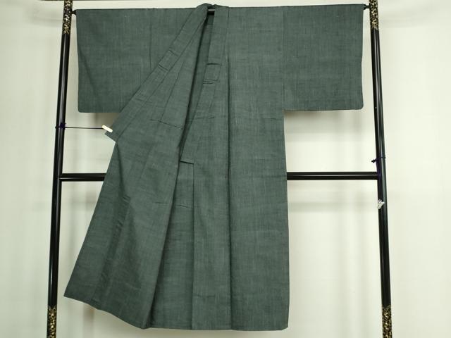 平和屋着物▽男性　紬　単衣　霞文　正絹　逸品　DABG9750sf