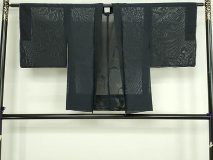 平和屋着物▽羽織　スリーシーズン　春夏秋　塵除け　枝花文　正絹　逸品　DABG9778sf