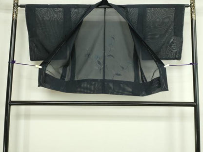 平和屋着物▽羽織　スリーシーズン　春夏秋　塵除け　枝花文　正絹　逸品　DABG9778sf