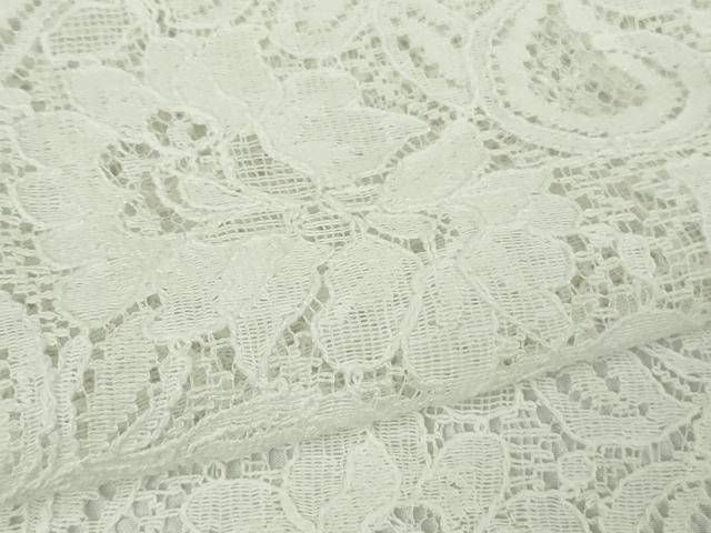 平和屋着物∴極上　夏物 浴衣・小紋兼用　肌襦袢・兵児帯(濃色)3点セット　レース　花唐草文　ホワイト　白地　逸品　新品　DZAB10532kh6