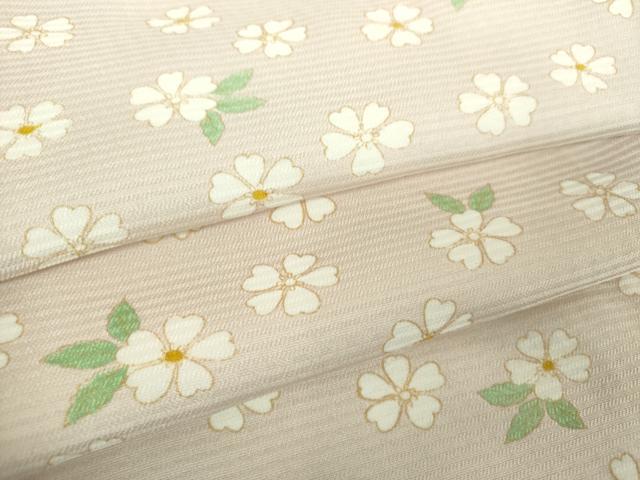 平和屋着物●上質な小紋　舞桜　正絹　逸品　DABG8254ps