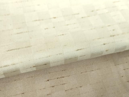 平和屋着物●ぜんまい紬　色留訪問着　霞市松文様　正絹　逸品　DABG8257ps