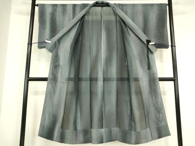 平和屋着物▽道中着　スリーシーズン　春夏秋　塵除け　作家物　霞文　ロング丈　反端付き　正絹　逸品　DABG0717az