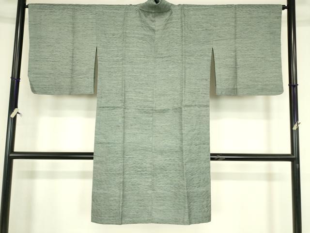 平和屋着物▽道中着　スリーシーズン　春夏秋　塵除け　霞文　ロング丈　正絹　逸品　DABG0719az