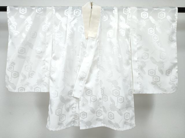 平和屋着物[]七五三　男の子　祝着・羽織・長襦袢(単衣)・行灯袴・小物セット　市松文様　DABG3017ma