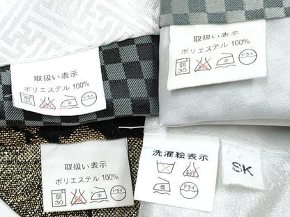 平和屋着物[]七五三　男の子　祝着・羽織・長襦袢(単衣)・行灯袴・小物セット　市松文様　DABG3017ma