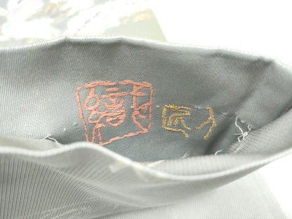 平和屋着物●太鼓柄袋帯　作家物　奥の細道　金銀糸　正絹　逸品　CABI0359hy