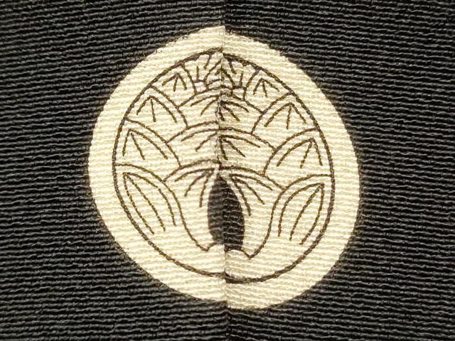平和屋着物■豪華黒留袖　作家物　駒刺繍　御所車花文　鶴　金彩　正絹　逸品　DABH1571cd
