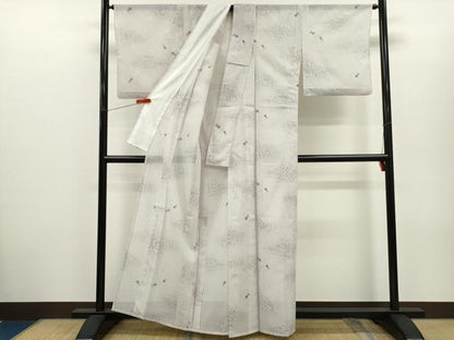 平和屋着物＊夏物　小紋　絽　金魚　暈し染め　洗える着物　CABH7843ze