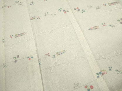 平和屋着物＊夏物　小紋　絽　萩　銀彩　正絹　逸品　未使用　CABH7838ze