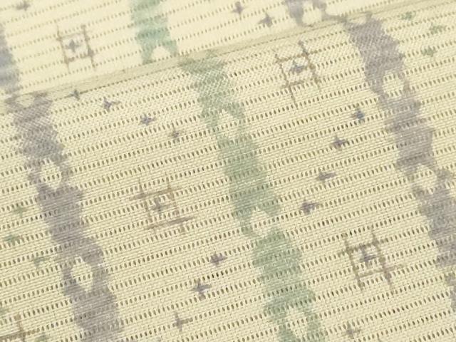 平和屋着物＊夏物　小紋　絽　吉祥間道　洗える着物　CABH7834ze