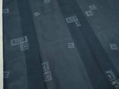 平和屋着物＊夏物　小紋　絽　吉祥文　洗える着物　CABH7844ze