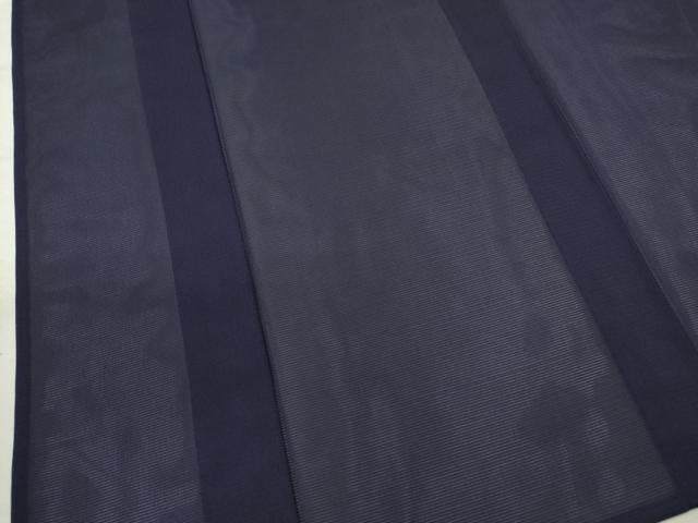 平和屋着物＊夏物　色無地　絽　黒紅色　洗える着物　CABH7848ze