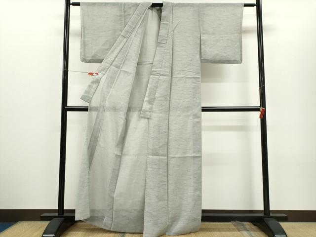 平和屋着物＊夏物 小紋 紗 芝草花文 洗える着物 CABH7851ze