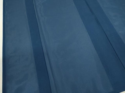 平和屋着物＊夏物　色無地　絽　青藍色　洗える着物　CABH7850ze