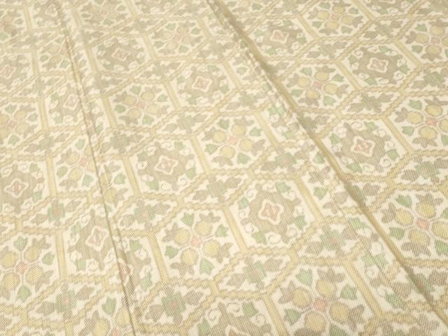 平和屋着物■上質な紬　亀甲花唐草文　正絹　逸品　CABH9272ev