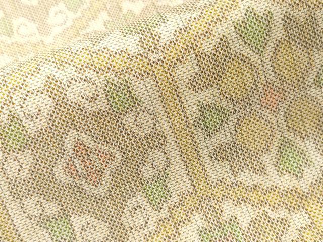 平和屋着物■上質な紬　亀甲花唐草文　正絹　逸品　CABH9272ev