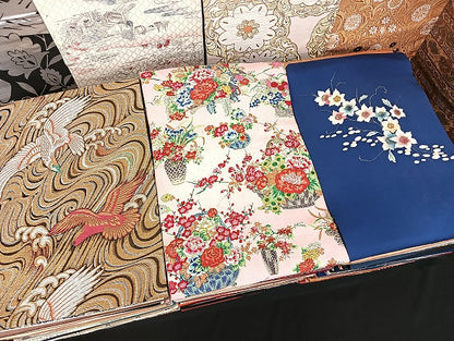 平和屋着物■名古屋帯 まとめて100点 孔雀 鷲 人物 風景 更紗 花柄 アンティーク 手描き 佐賀錦 金彩 金銀糸 未使用品有 全て正絹 mmm1190