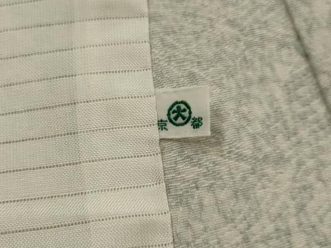 平和屋着物▽訪問着　単衣　型染め　風景文　金彩　大丸扱い　正絹　逸品　AABJ8769st