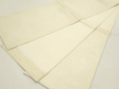 平和屋着物＊夏物　六通柄袋帯　草花文　金糸　正絹　逸品　DABH1636cd