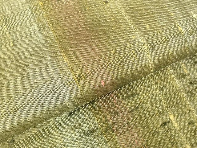 平和屋着物●上質な紬　間道　正絹　逸品　DABH0164op