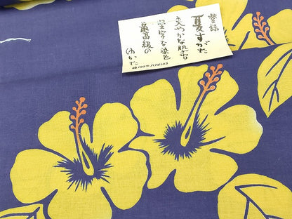 平和屋本店■浴衣反物 まとめて 45点 蝶 花柄 ハイビスカス 朝顔 Kansai 山本寛斎 夏すがた フジミのゆかた 手染 など 全て未使用 ppp3860